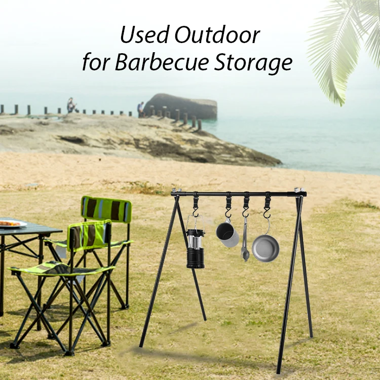 Suitable For Outdoor Garments Home Portable Camping Stand Hanging Rack