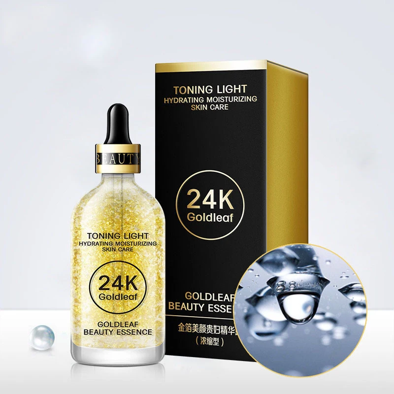 New Design Anti-wrinkle Whitening Facial essence 24k Gold Skin Care Serum