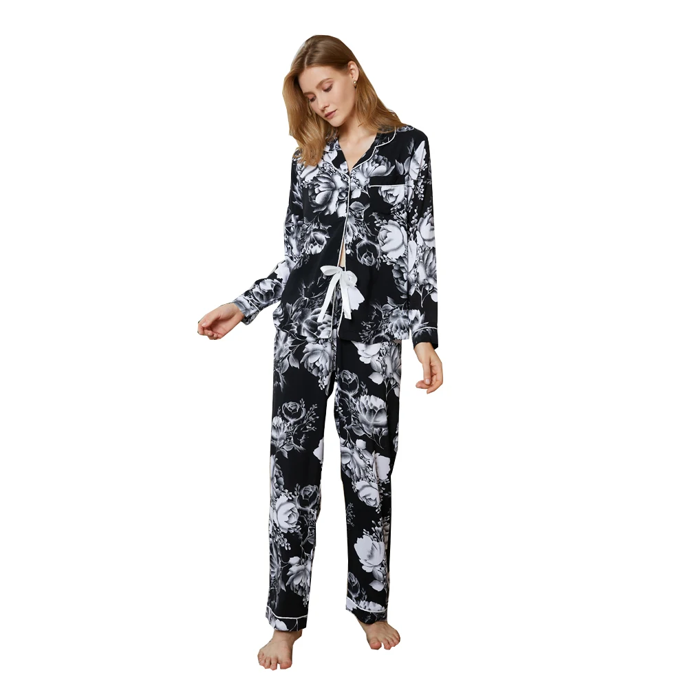 

Loose cotton long sleeve spring winter 2 piece floral maternity pijamas night suit pajamas set for women girls ladies in india