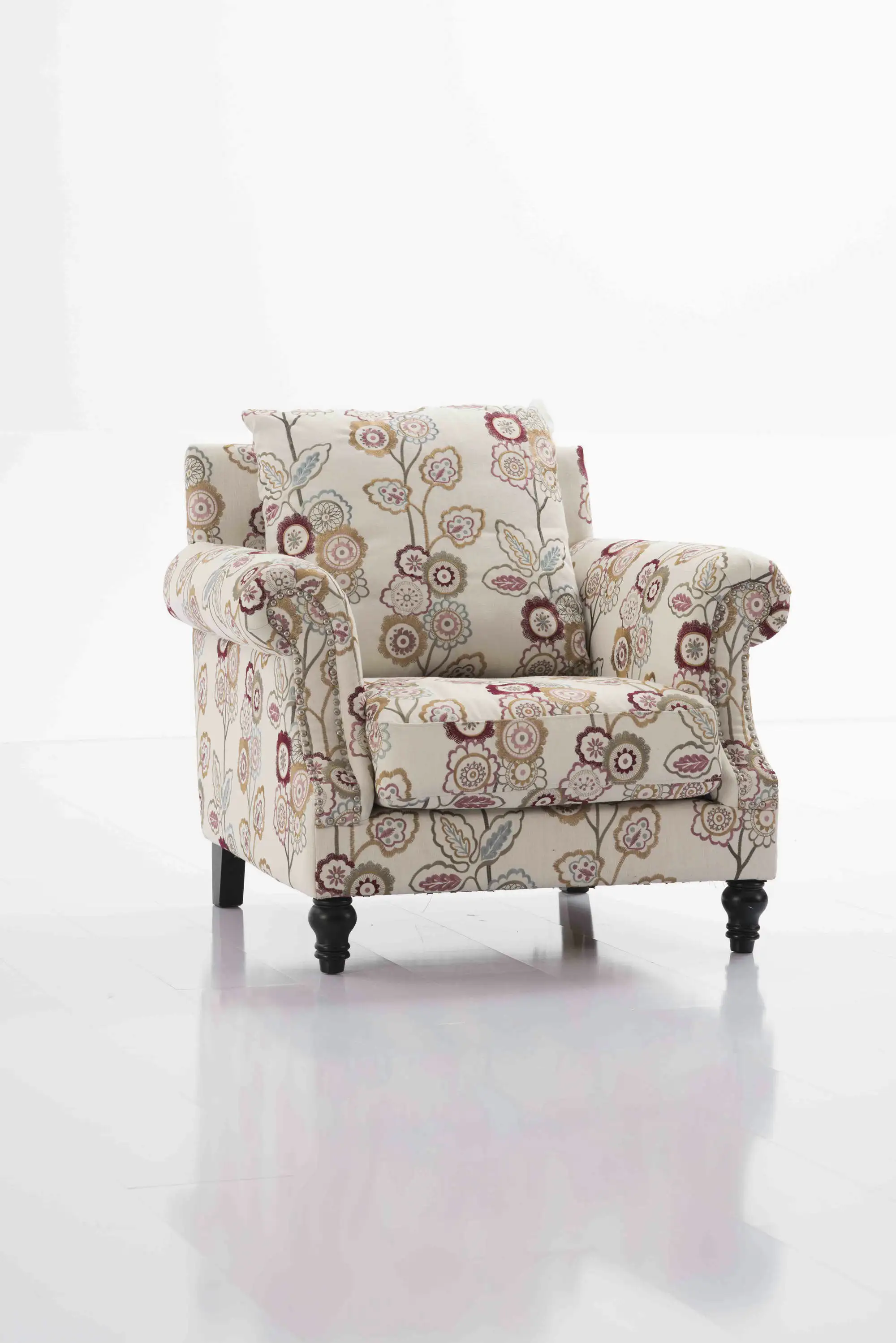 
Colorful style antique flower armchair living room furniture MF 1805 