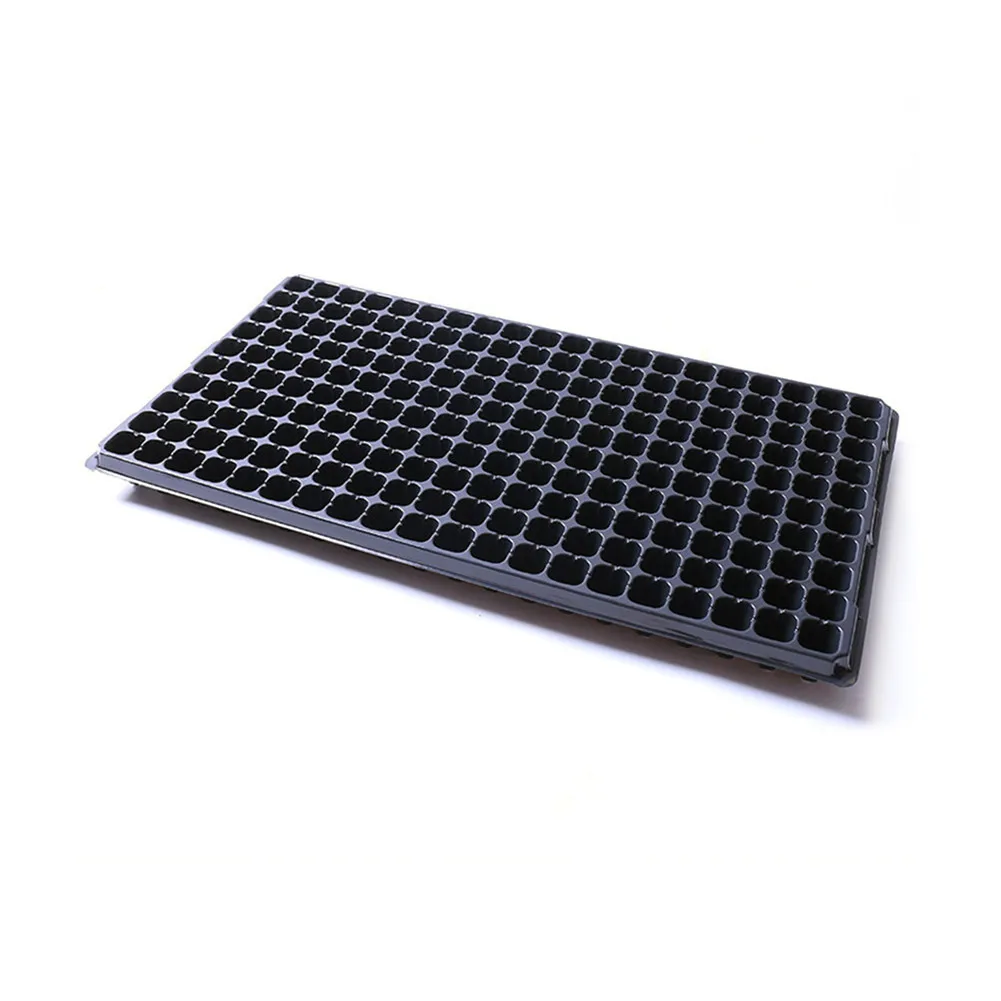 

200 Cups Seedling Starter Cell Seedling Germination Plant Propagation Box Vegetable Seed Gardening Seed Tray, Black