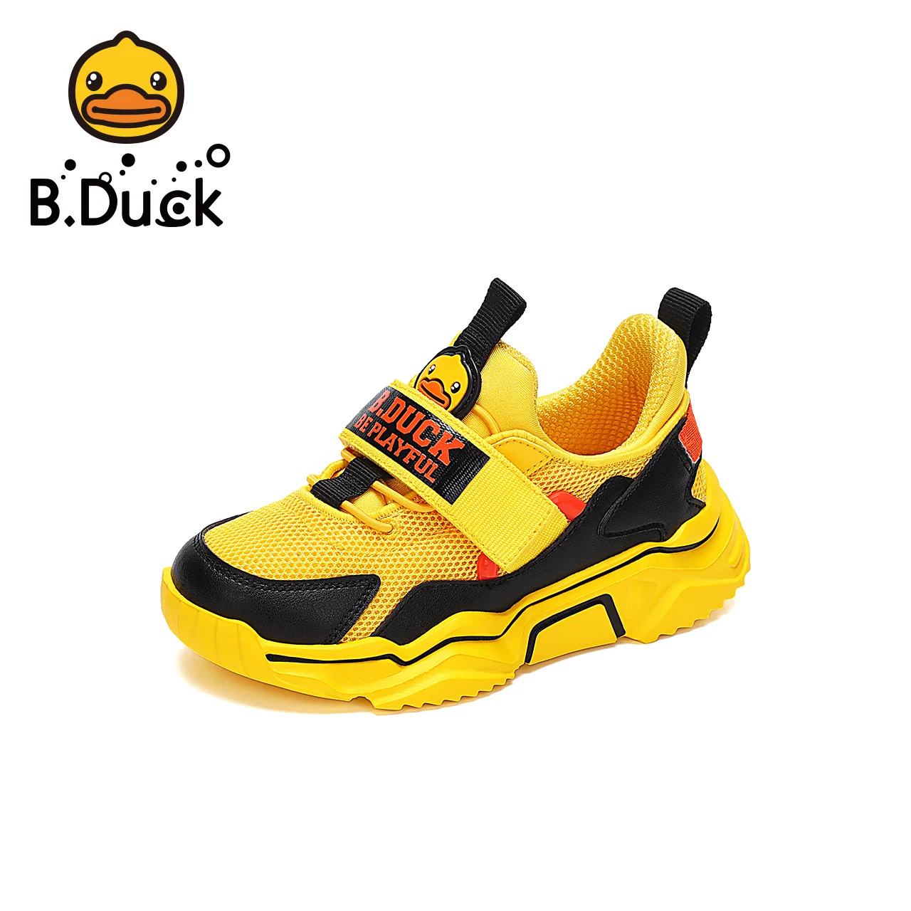 

Manufacturer Wholesale Direct 2021 Summer BDUCK Children Mesh Casual Soft Shoes with Hook for Boys, Yellow, beige, dark blue