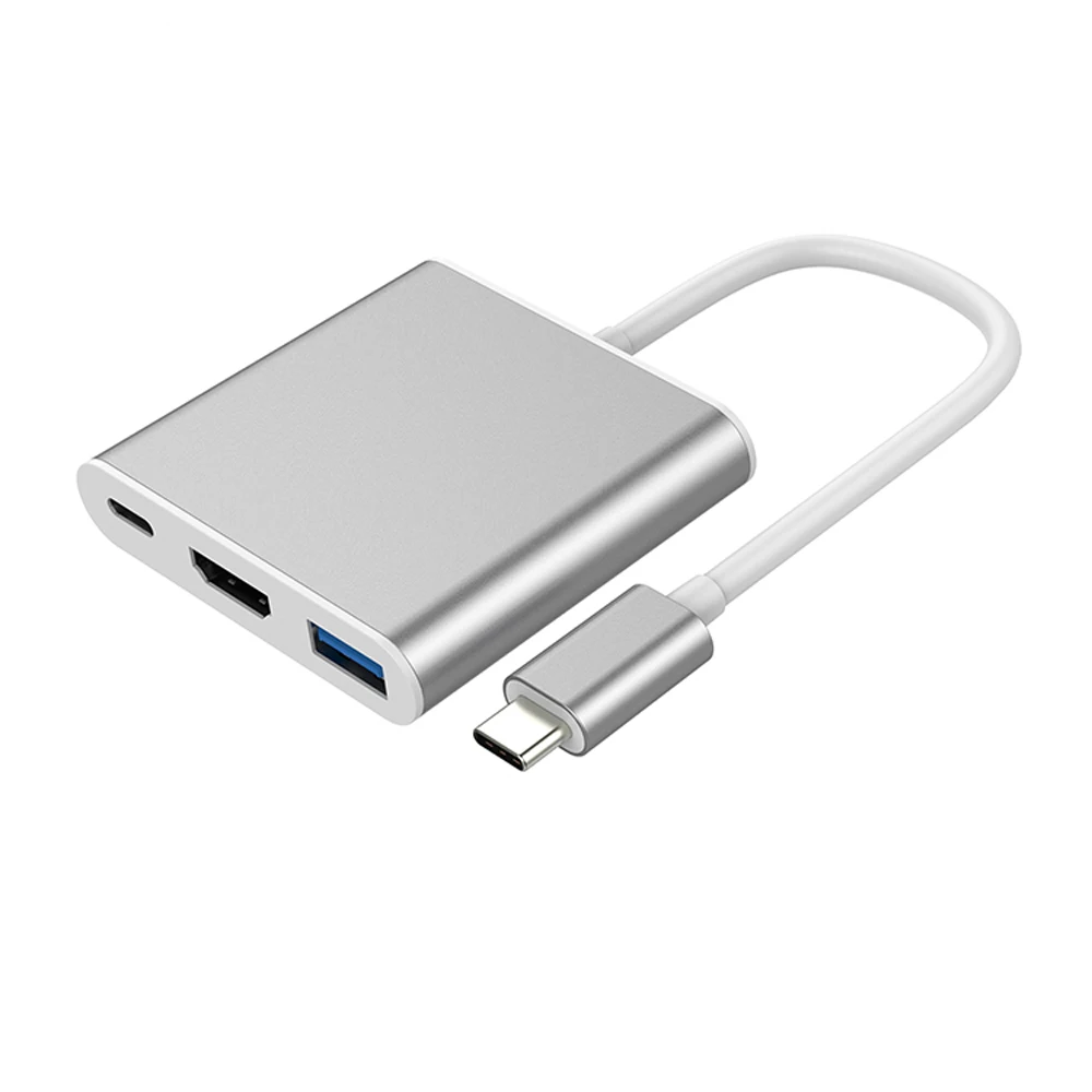 

SIPU high speed 3in1 usb hub type c to hdmi adapter converter for Macbook, Silver