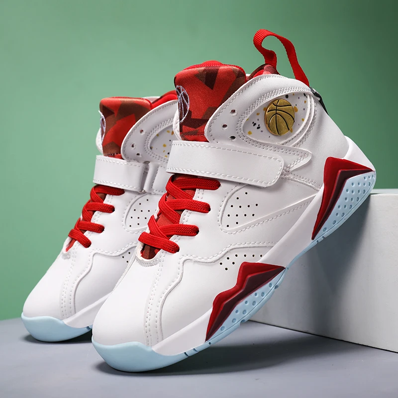 

Wholesale Boys Girls Non-Slip Sneakers Durable Kids Shoes Sport Outdoor Trainers Kids Basketball Shoes (Little Kid/Big Kid)