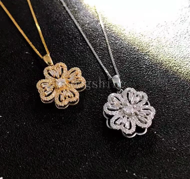 Newest Clover Shape 18K Gold L