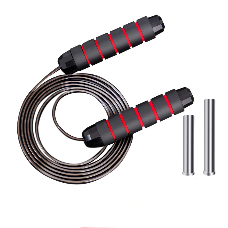 

Factory Wholesale Steel Wire Speed Skipping PVC Rope 420g Weighted Adjustable Jump Rope