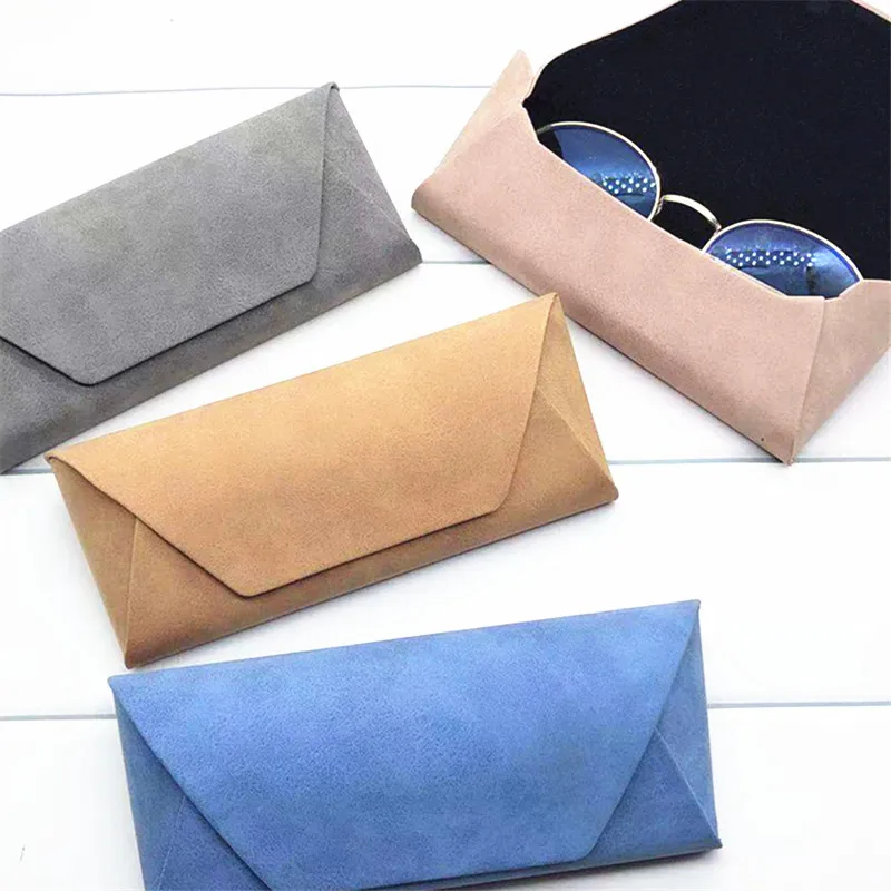 

Velvet Optical Glasses Case Hard Container Sunglasses boxes Pink Blue Gray Soft Leather Optical Cases 200 Free Custom Logo, Black