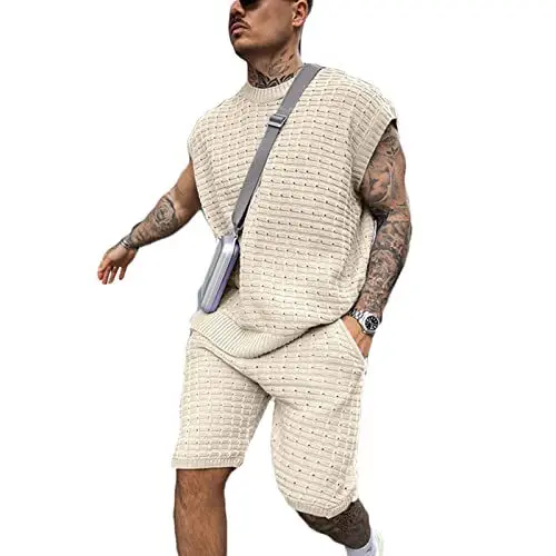 S-3XL Men's Sports and Leisure Daily Loose Trendy Short Sleeved Shirt and Shorts Set