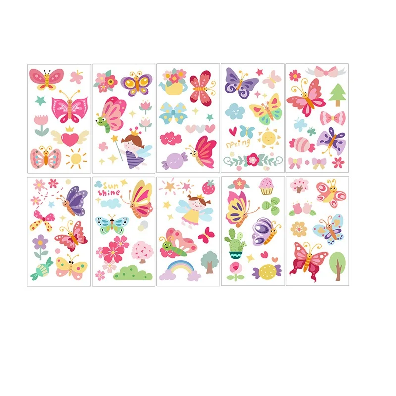 

High Quality Waterproof Kids Body Temporary Tattoo, Gold/silve/red/blue/black/green