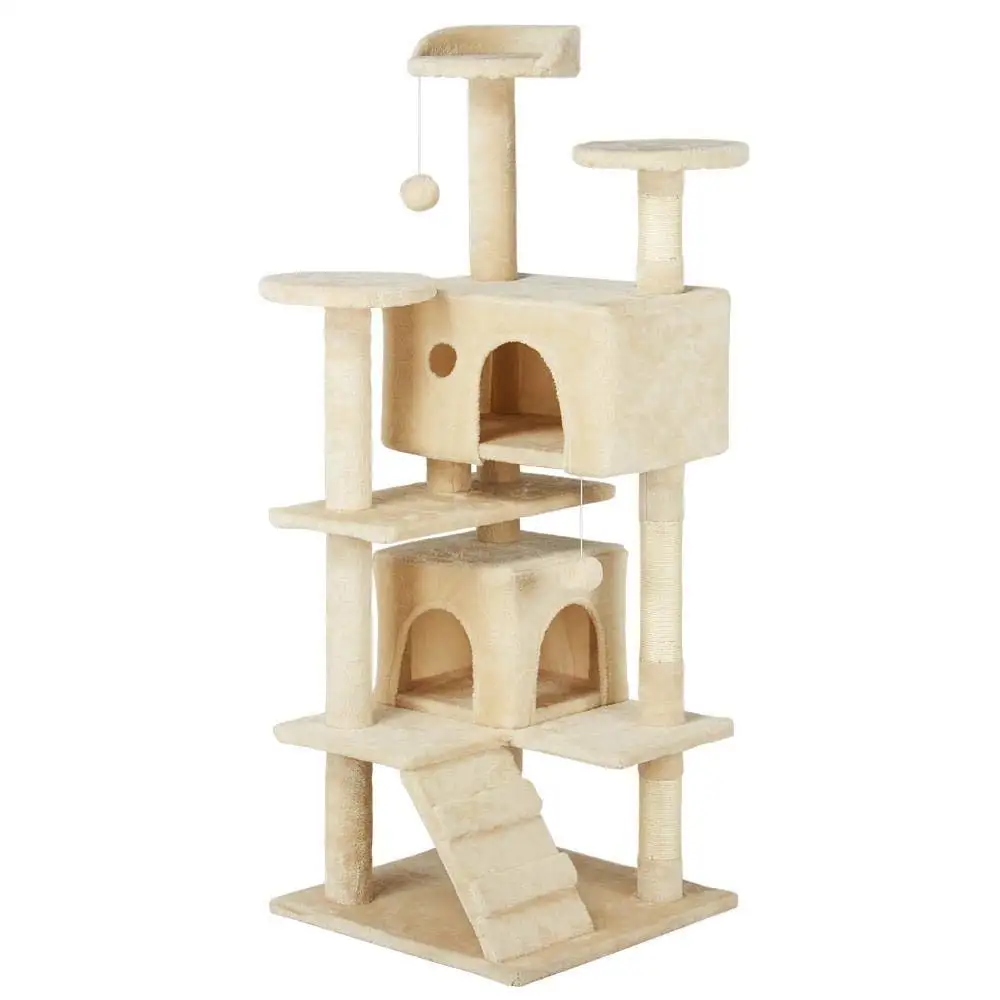 

New multi-layered plush cat tree house toy cat play activity center cat climbing frame