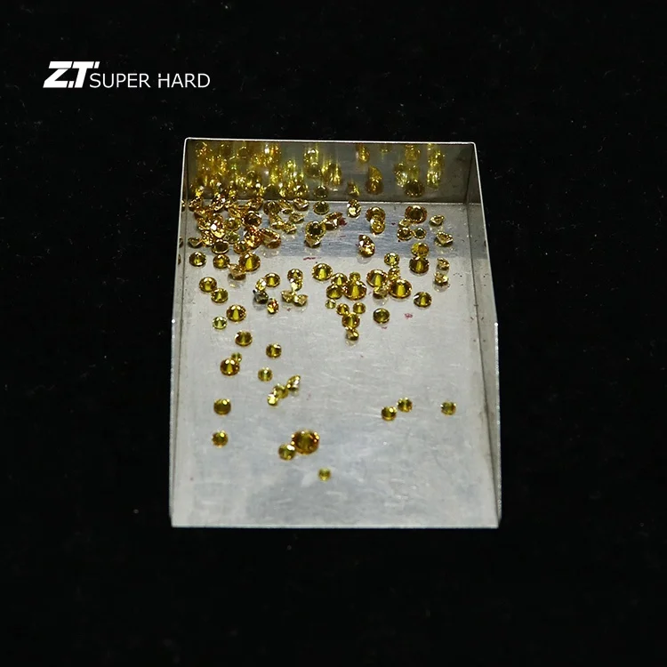 

Big size 0.1ct DEF Yellow Lab grown hthp diamond