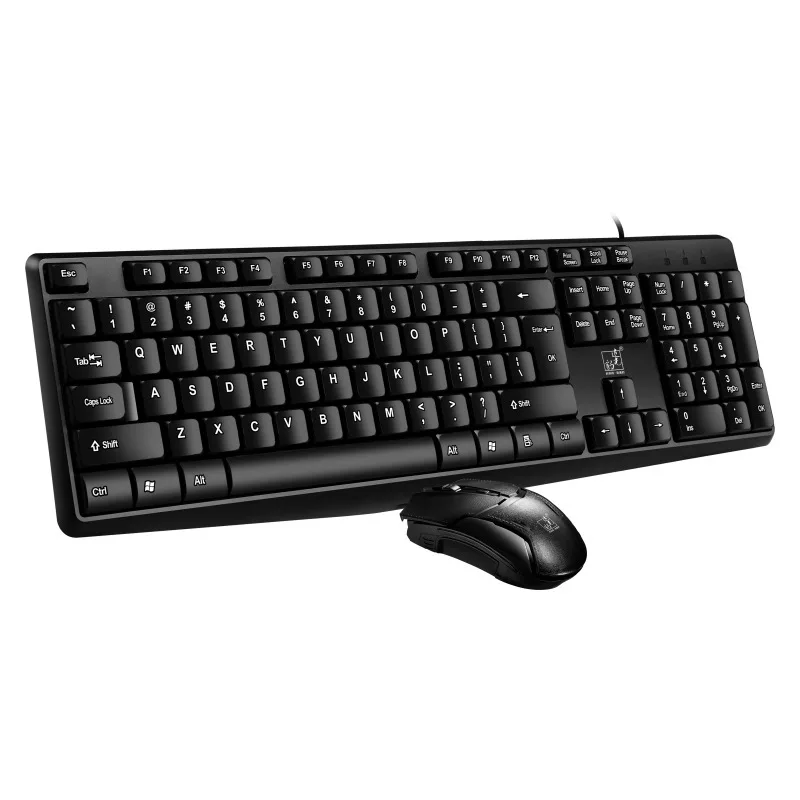 

2023 high-quality simple office home Q9B keyboard and mouse combination wired keyboard and wired mouse set