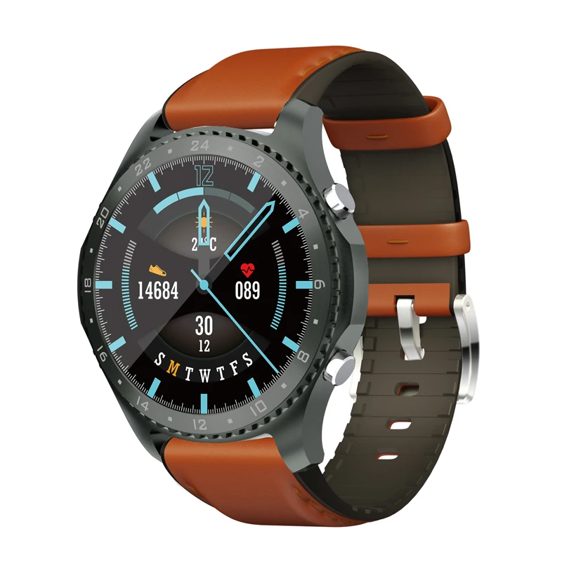 

MV60 smart watches new arrivals 2021 fitness 24-hour body temperature monitoring android heart rate blood pressure smartwatch, Black, brown, oem