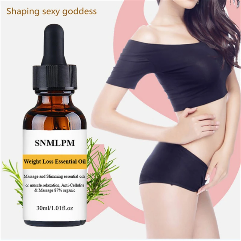 

30ml Weight Loss Reduce Stretch Marks Detox Slimming Anti-Cellulite Essential Massage Oil With Black Pepper Ginger Oil Citrus