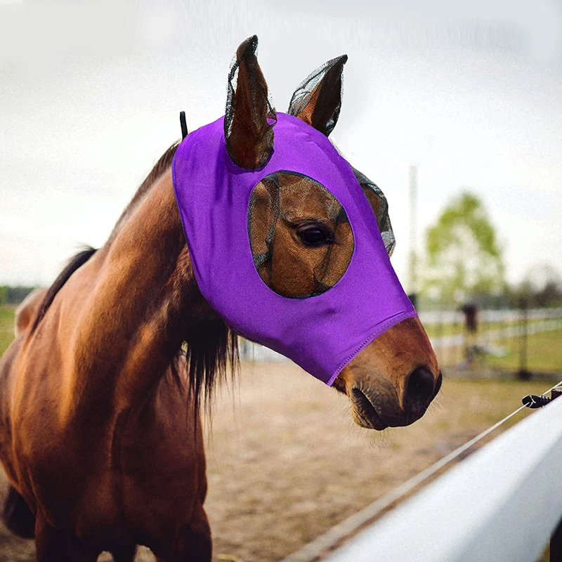 

Wholesale Horse Fly Veil High Quality Customization Horse Mesh Fly Veil Equine Ear Net Bonnet Equestrian Products, Black, pink, orange, red, navy, royal blue,wine, turquoise, pink, etc.