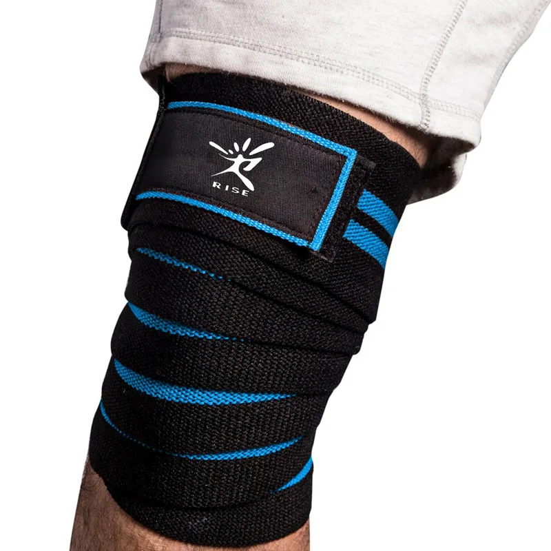 Knee Wraps (1 Pair)Knee Straps Elastic Knee and Elbow Support & Compression - for Weightlifting, Powerlifting, Fitness