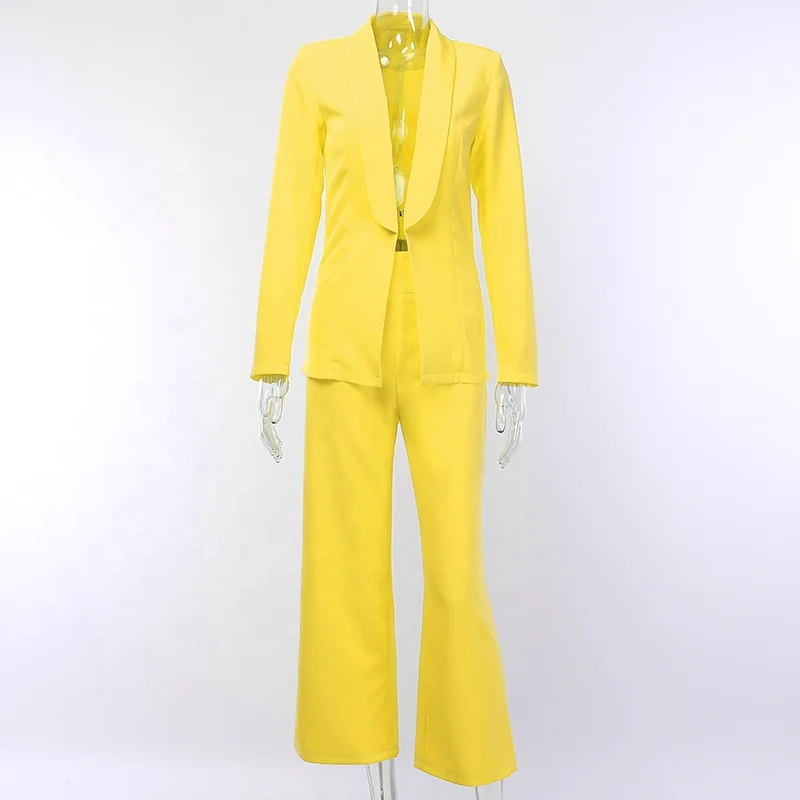 

B14315A New Fall sexy 2 piece women suits pants set, Shown