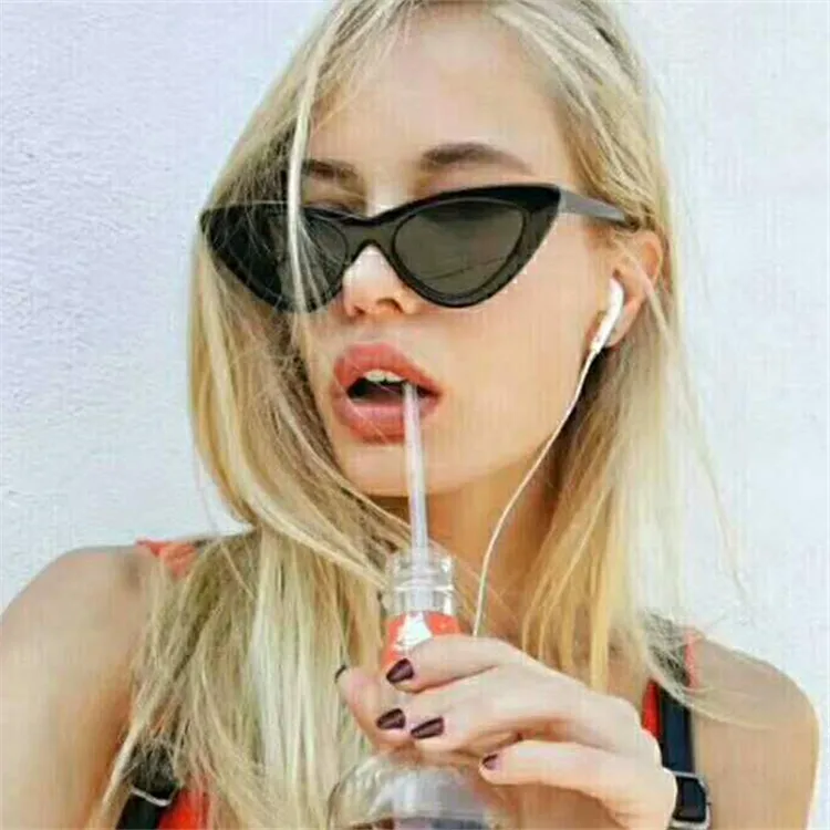 

Trendy popular UV400 PC Triangle Cat Eyes frame men women fashion sunglasses