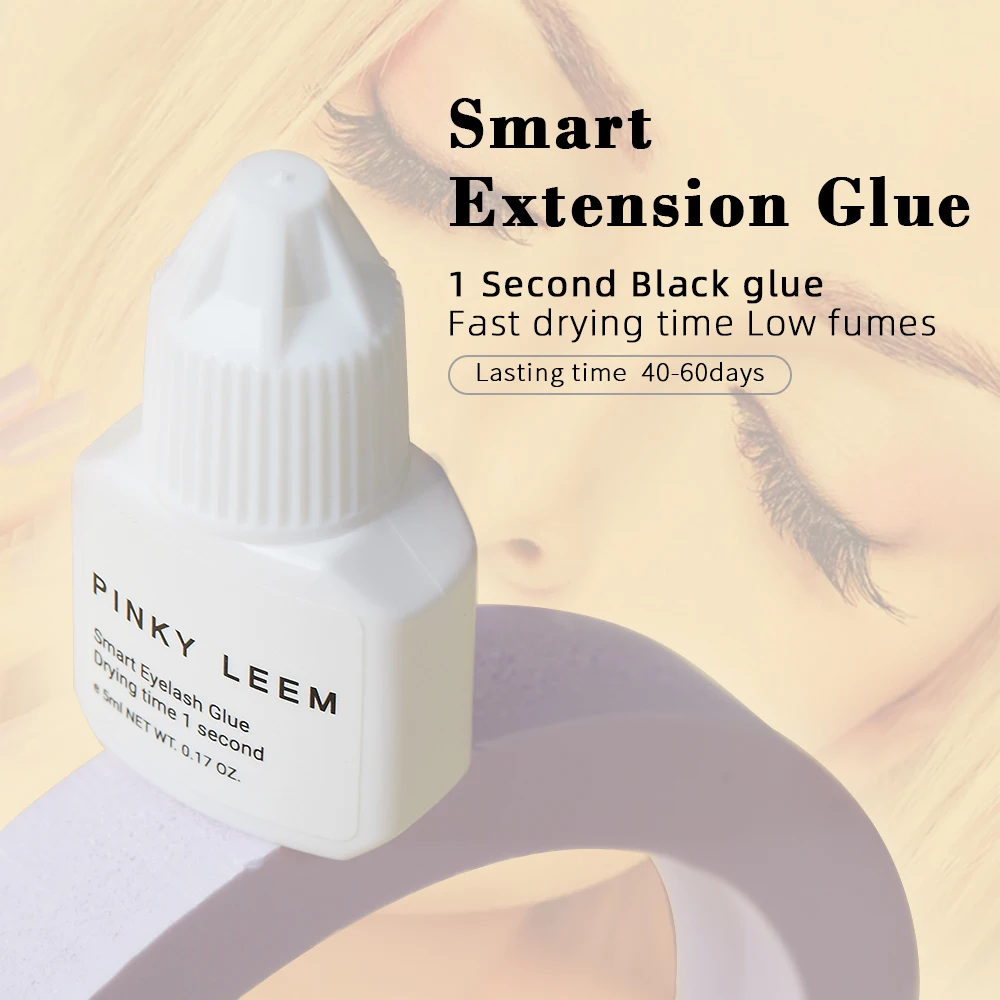 

Pinky Leem 1 s eye lash glue bulk wholesale best waterproof black mini ice latex free custom private label eyelash glue