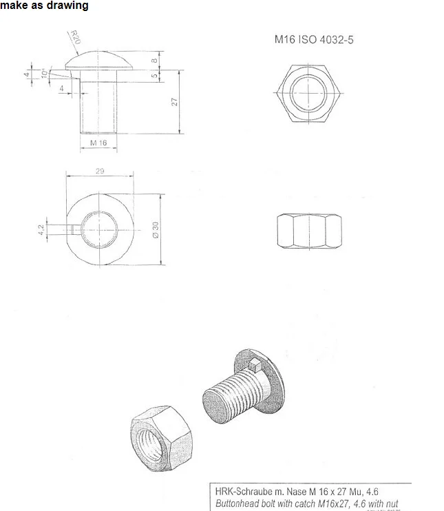 H D G Gr4 6 Guardrail Bolt Guardrail Mushroom Bolt Buy Gr4 6 Guardrail Bolt Guardrail Mushroom Bolt Guardrail Step Bolt Product On Alibaba Com