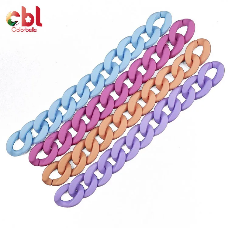 

Hot selling acrylic chain bag, acrylic link chain, woman acrylic chain strap in stock, Customized color