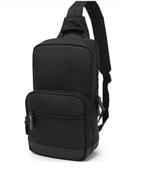 New Custom Logo boy single Shoulder bag pack waterproof cross body Small Sling Bag Travel backpack Nylon sports chest bag men