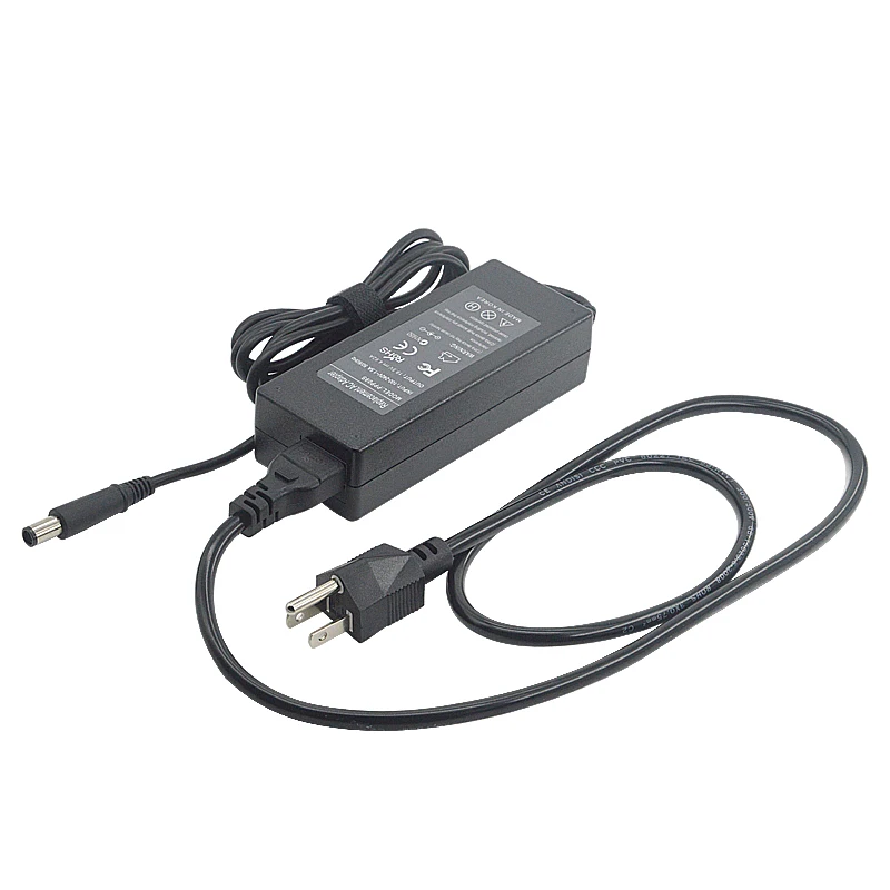 

19.5v 4.62a 90w ac dc laptop adapter power adapter dc 7.4*5.0mm for dell, Black
