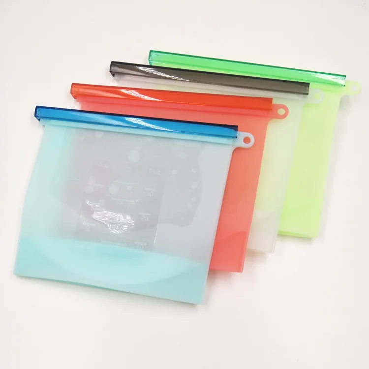 

Silicone storage bag for kitchen Healthy Foldable reusable good goods Popular in Europe and America silicone bag