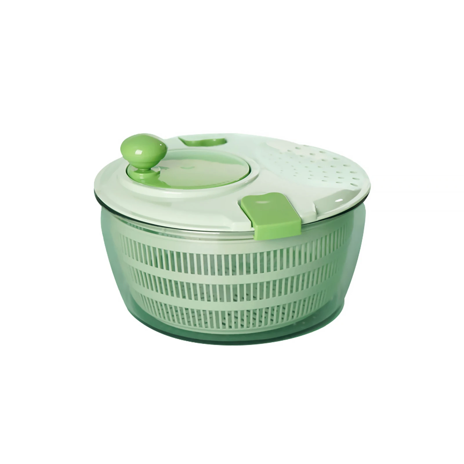 

Manual Multifunctional Vegetable Drain Basket Salad Spinner with Handle for Kitchen