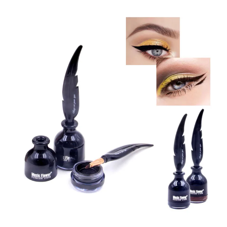 

Music Flower 2 Color Smooth To Operate Long-lasting Waterproof Eye Makeup Eyeliner Gel