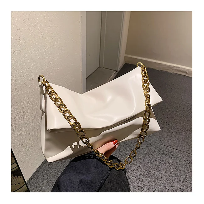 

2021 Ins Solid Patent Leather Chains Handbags For Women Luxury Fashion Designer Ladies Sling Bags Sac a Main Femme Girls Bags