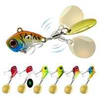 

2.3-3.5cm 8/13/16/20g quality terble hooks lifelike skin broad compound sequined bait spoon lure VIB lure for fishing tackle