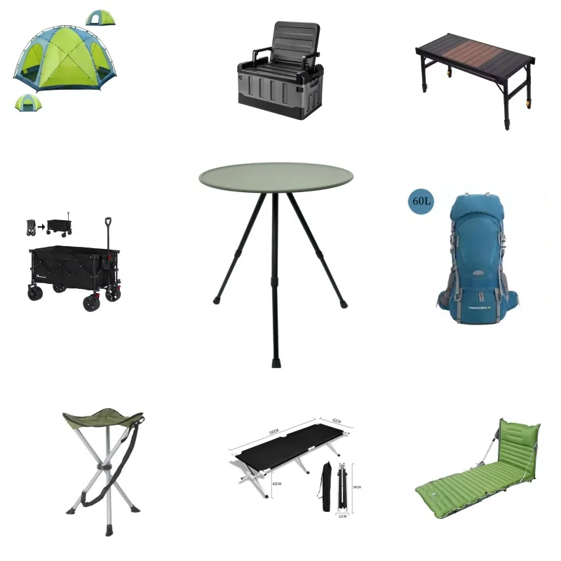 Aluminum Lightweight Outdoor Camping Table Foldable Adjustable Height for Camping & Picnic-Modern-Style Outdoor Furniture