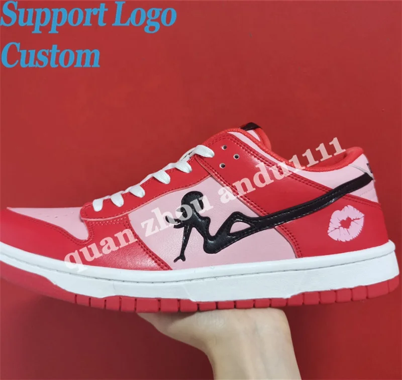 

Factory Designer Manufacturer High Quality Genuine Leather Low Dunks Customized Men Basketball Shoes