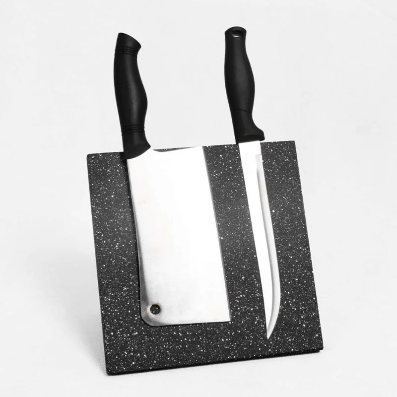 Knife Block Wood Holder With Snowflake Pattern Buy