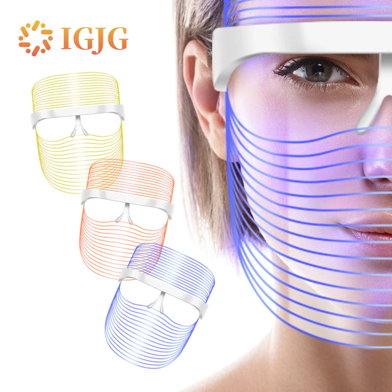 

LED Mask Led Facial Masks Factory Promotions PDT Photon 3 Color Light Therapy Anti Aging Led Face Mask