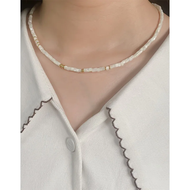 925 silver pearl necklace fashion jewelry 925 sterling silver gold plated chain necklace jewelry for women