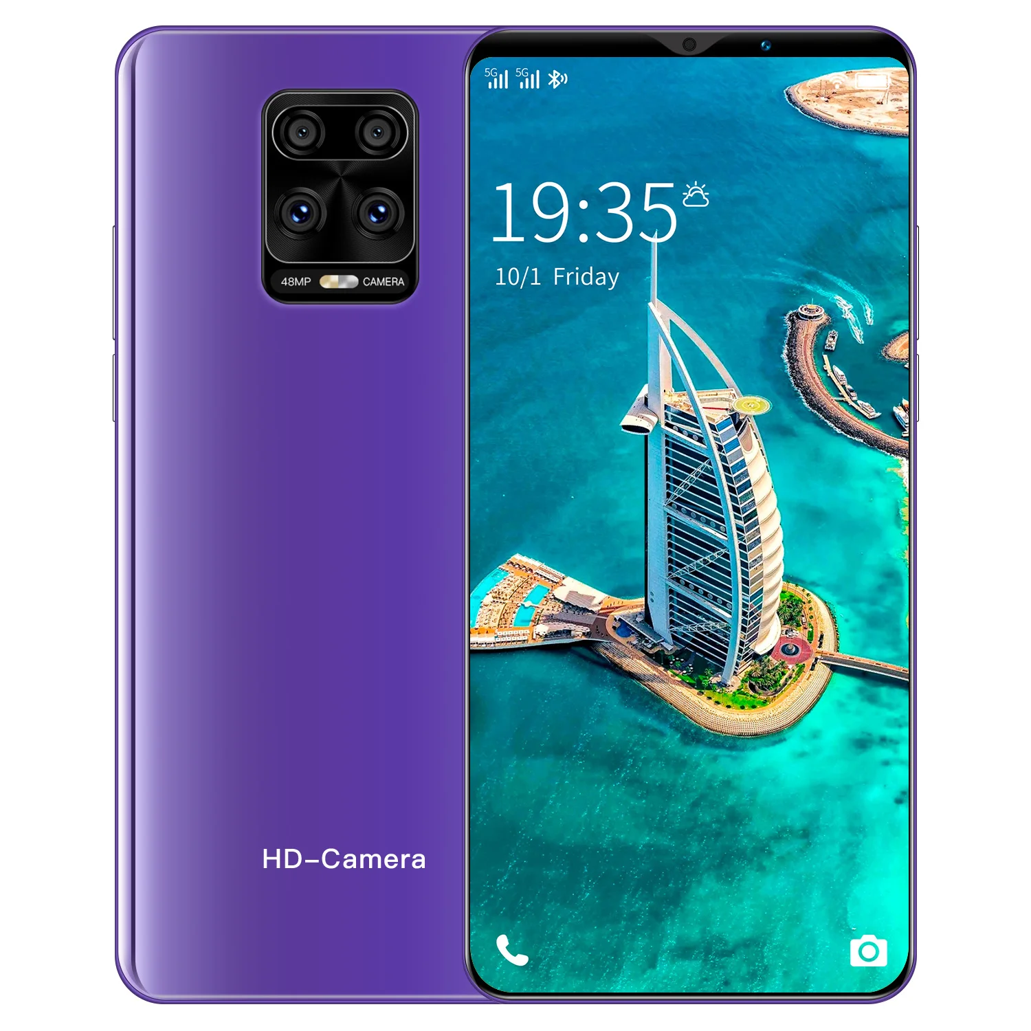 

Free shipping hot selling good quality unlocked mobile phone Note9 5.8inch dual sim card cellphone, Black/green/purple