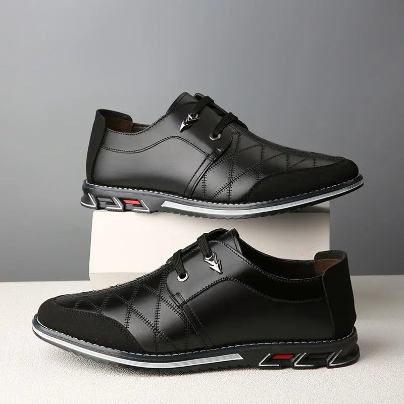 

Wholesale new men's business dress shoes Large size men's leather shoes, Optional