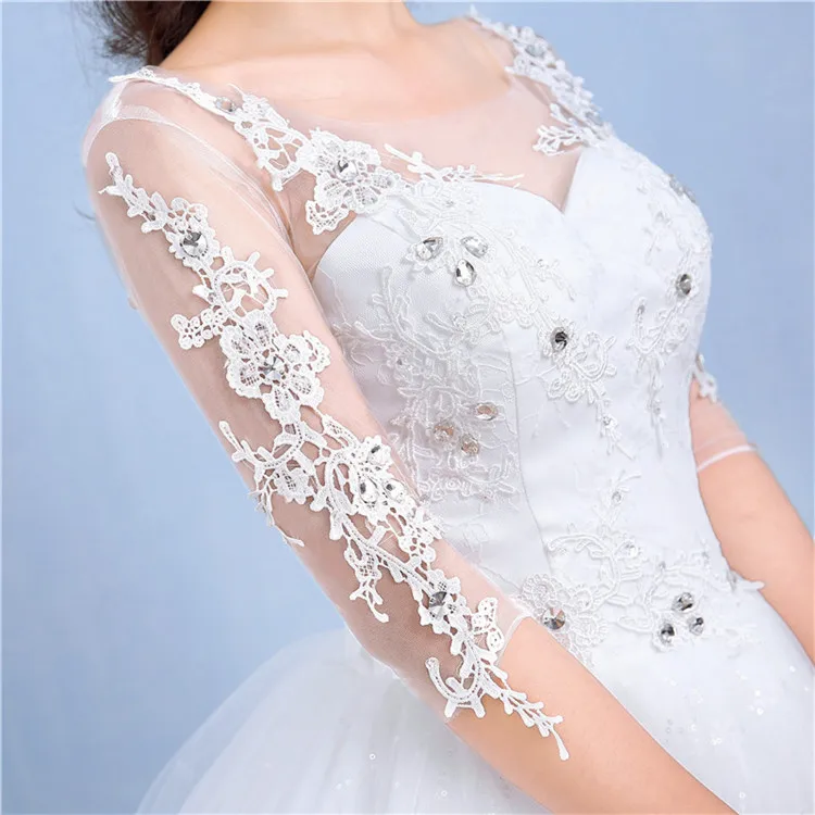 

New Elegant Princess Good Price Lace Beach Bridal wedding dress