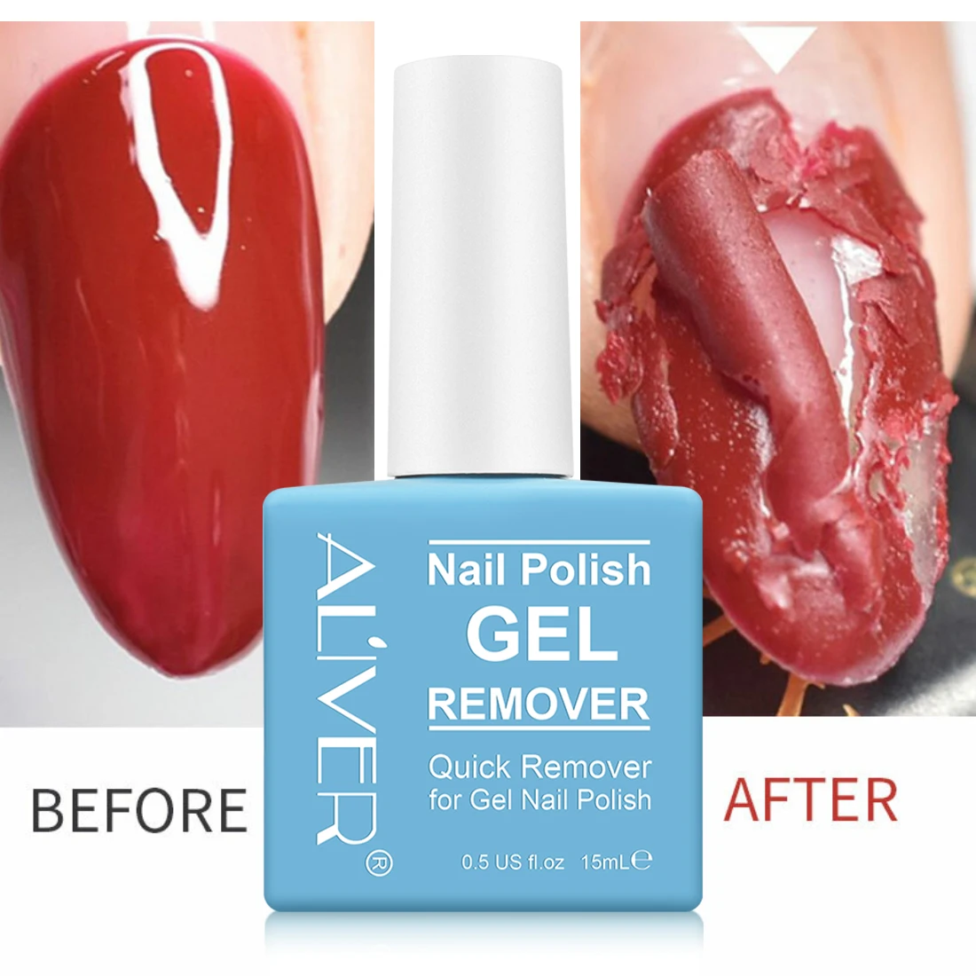 
Magic nail polish remover that quickly and easily removes nail gel in 3-5 minutes 