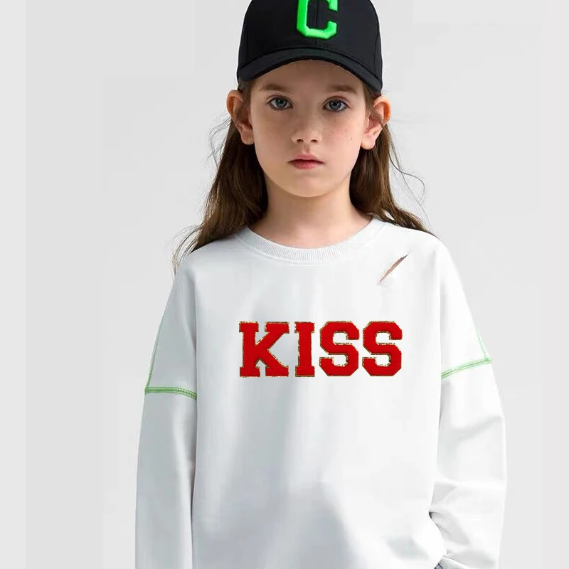 

Wholesale custom embroidery clothes chenille glitter letter patches, Custom color