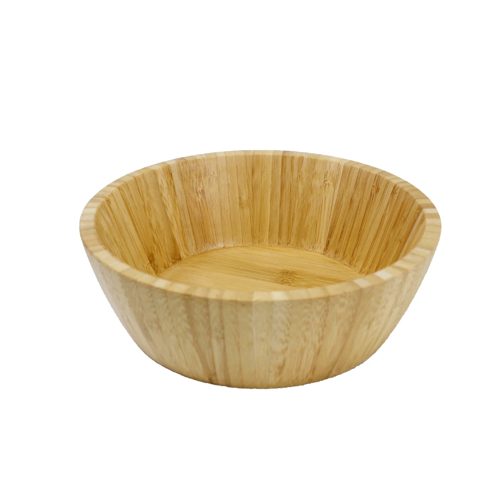 

High Quality Large Size Bamboo Salad Bowl Bamboo Bowl Bamboo Mixing Bowl