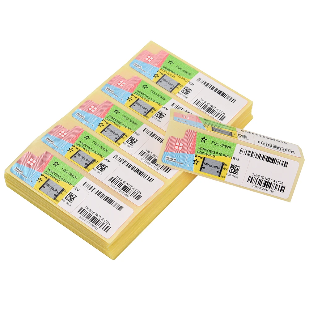 

Win 10 Pro sticker free shipping mail global activation win 10 Pro sticker win 10