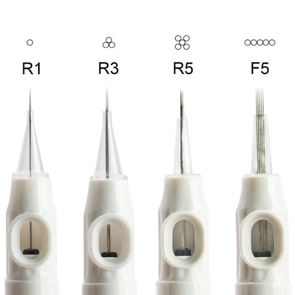 

Goochie M8 Permanent Makeup Machine Cartridge Needle, White,transparent