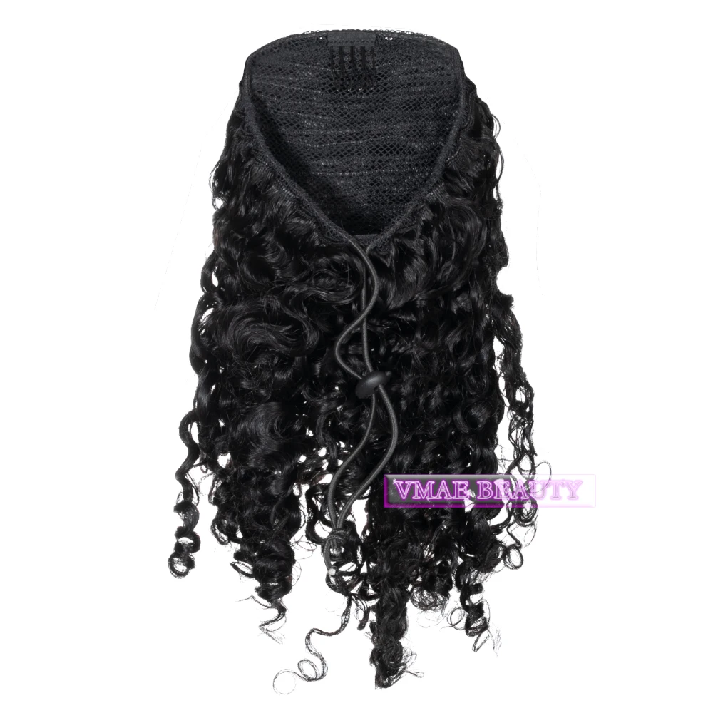 

VMAE Mogolian 3A 3B 3C 4A 4B 4C Afro Kinky Curly Raw Virgin Horse Hair Claw Clip Drawstring Ponytail Hair Extension For African