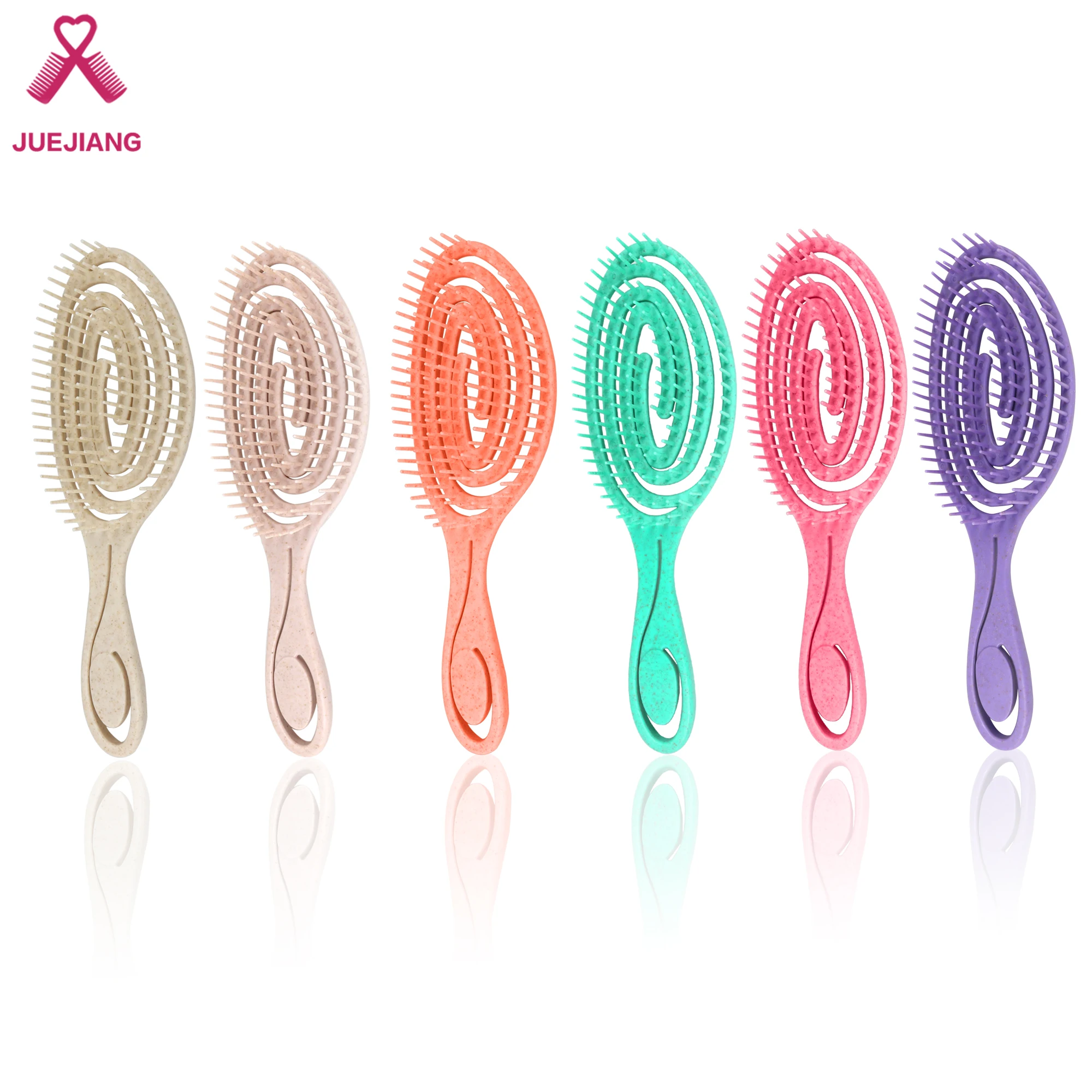 

Super Top Amazon Hair Detangling Brush Bending Bristles Body Tangles with Ease Natural Wheat Straw Brush Protect Environmental
