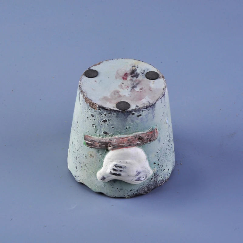 Antique Ceramic Candle Holders with Bird Home Decoration Pieces