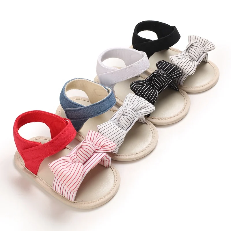 

Fashion Cute Bowknot Toddler Infant Summer Barefoot Newborn Baby Girl Sandals