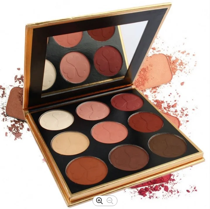 

Make up private label eyeshadow palette matte nude shimmer maquillaje